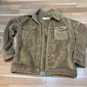 Cozy Tan Sherpa Jacket